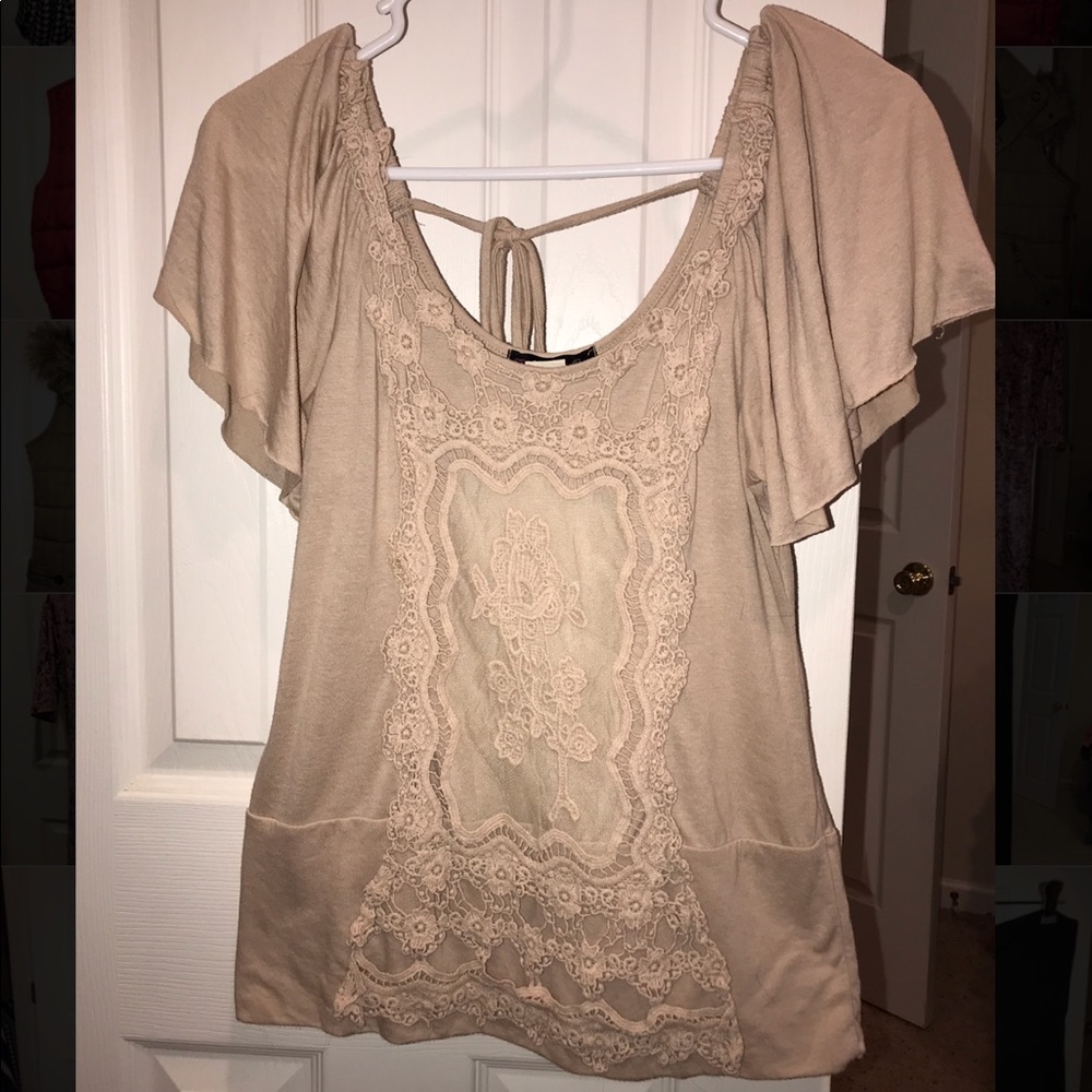 Tan blouse